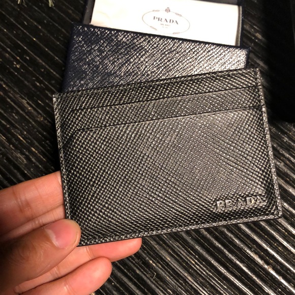 Prada portacarte saffiano cuir (black leather) - Picture 1 of 2